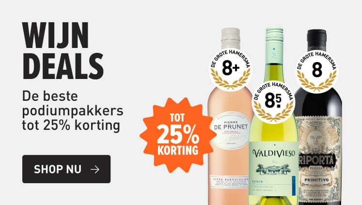 Wijndeals met korting tot 25%